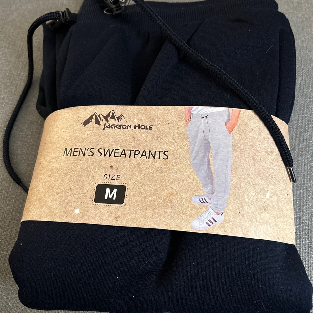 New Jackson Hole Dark Navy Blue Men’s Sweatpants Size: M, L, XL, XXL